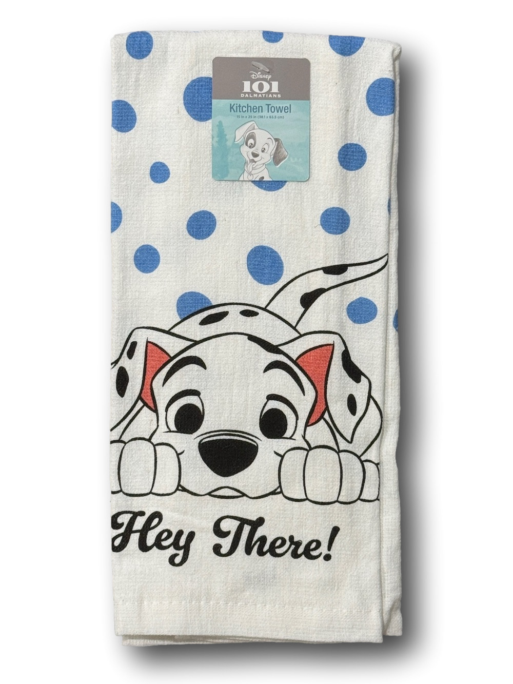 Disney 101 Dalmatians "Hey There!" Kitchen Towel - NWT